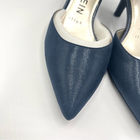 Anne‎ Klein Women's Fabulist Navy Blue Point Toe Kitten Heels Pumps Shoes 6 NEW - Picture 4 of 15